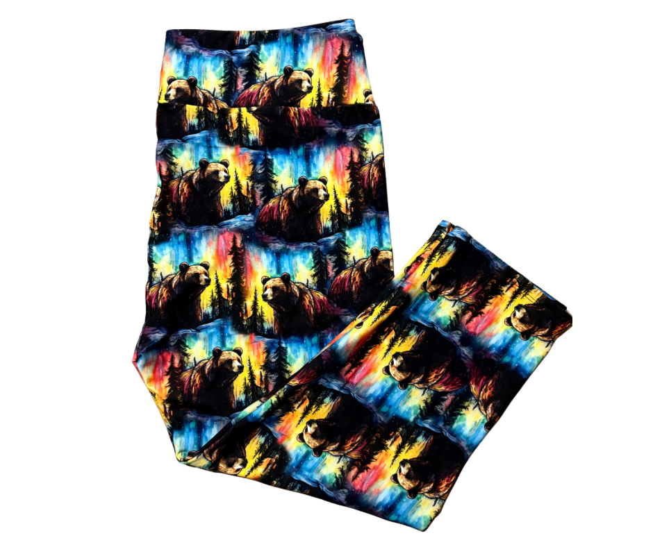 Aurora Bear Capri leggings