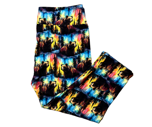 Aurora Bear Capri leggings