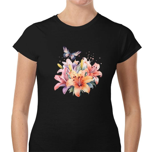 Lillies and Butterfly T-Shirt