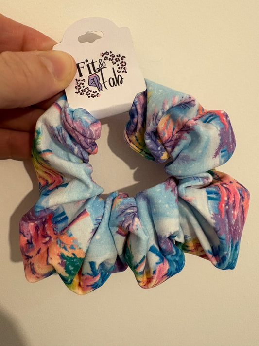 Winter Wonderland hair scrunchie
