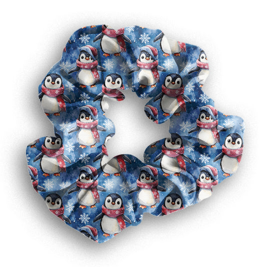 Preorder Cute Penguin hair scrunchie. Ends 30th September, available early to mid November