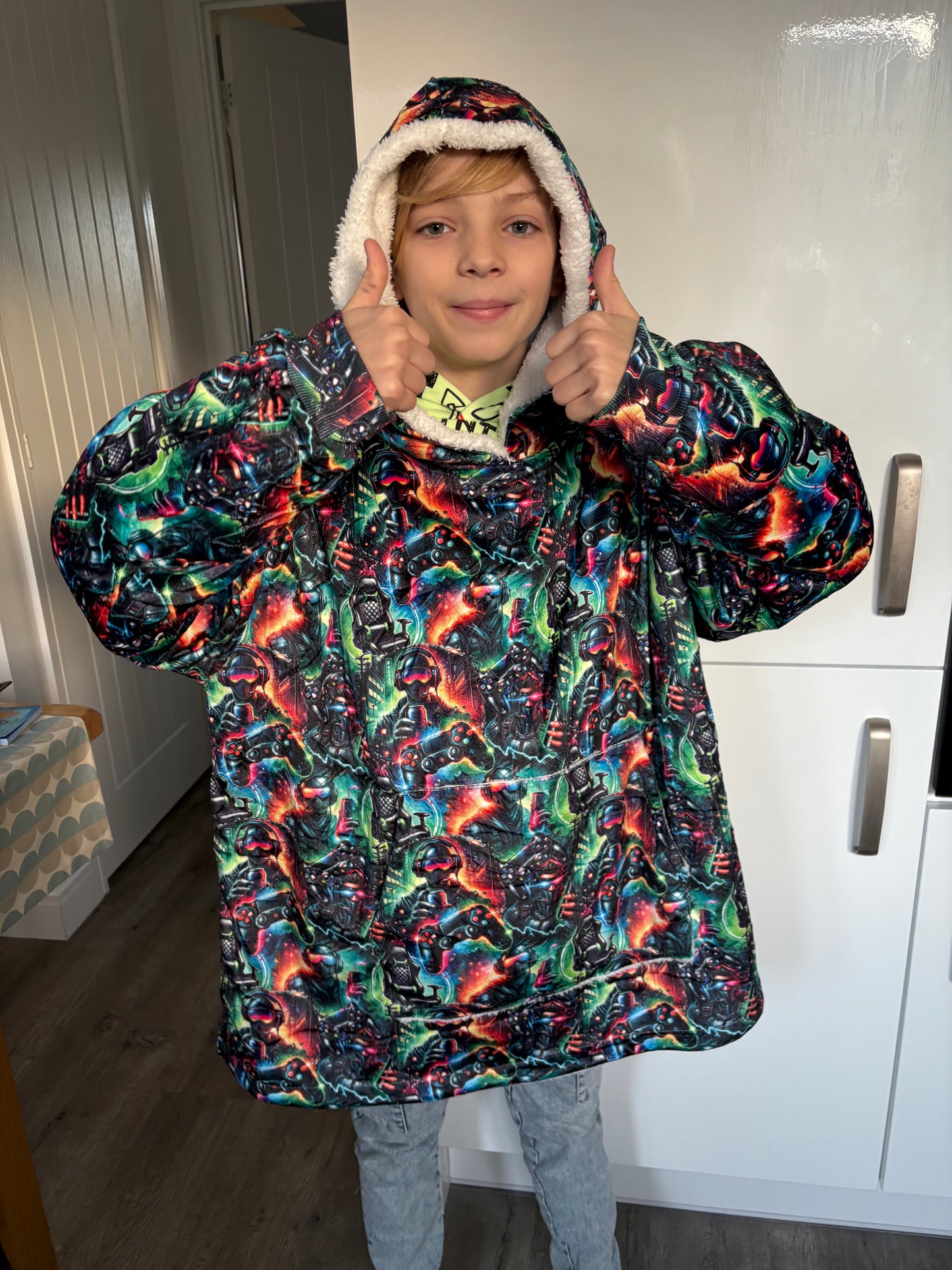 Kids Epic Gamer Oversized Hoodie Blanket