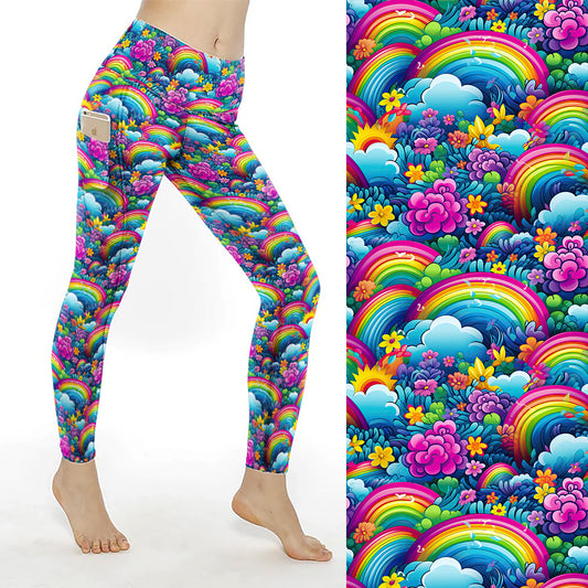 Preorder Chase The Rainbow thigh pocket full length leggings. Ends 31st December, available early to mid February