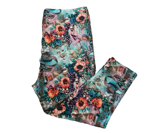 Boho Cowgirl Capri Leggings