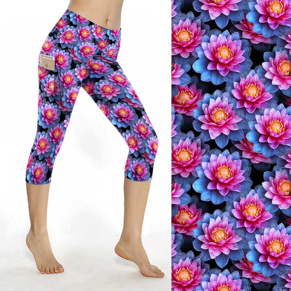 Preorder Lotus Dream thigh pocket Capri leggings. Ends 31st December, available early to mid February