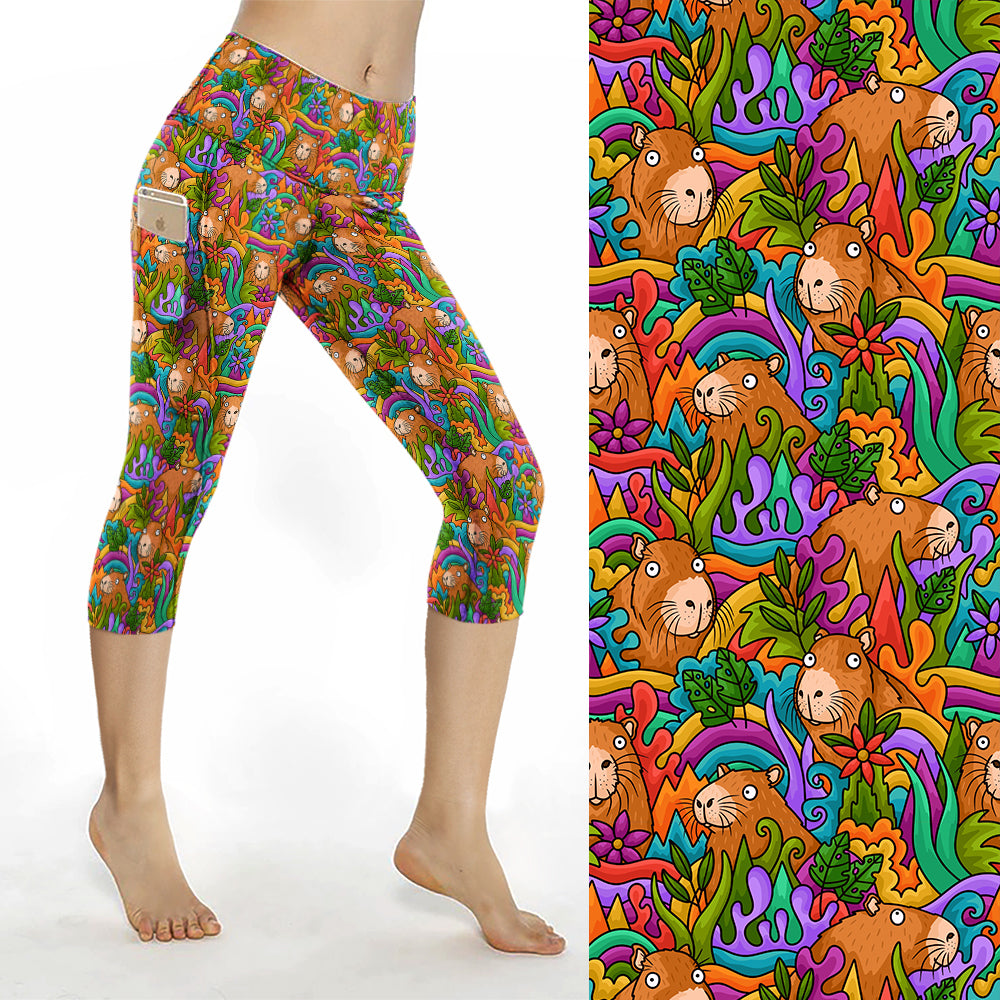 Preorder Leggybara thigh pocket Capri leggings. Ends 31st December, available early to mid February