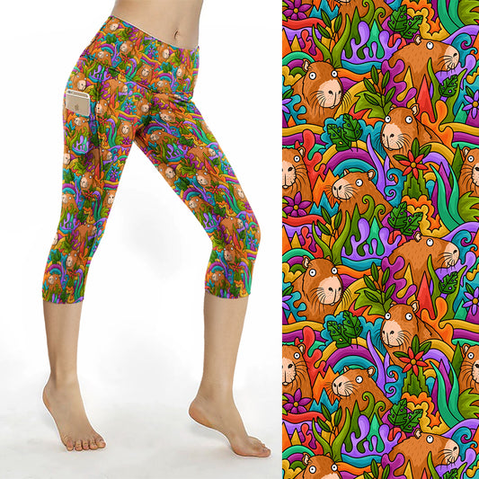 Preorder Leggybara thigh pocket Capri leggings. Ends 31st December, available early to mid February