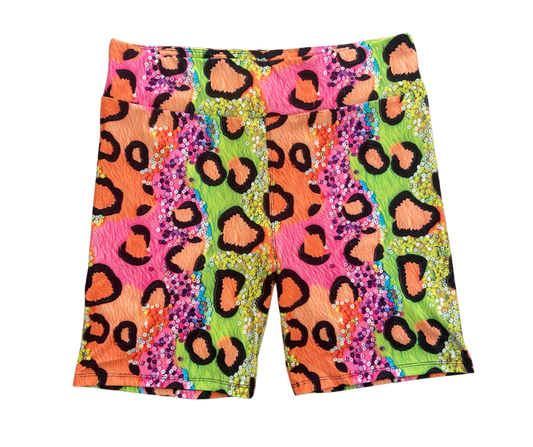 Neon Leopard Shorts