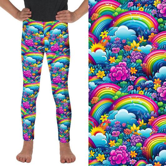 Preorder Kids Chase The Rainbow full length leggings. Ends 31st December, available early to mid February