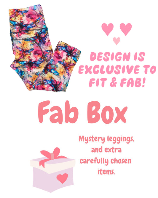 Fab Box Dragonfly Capri Thigh Pocket Leggings