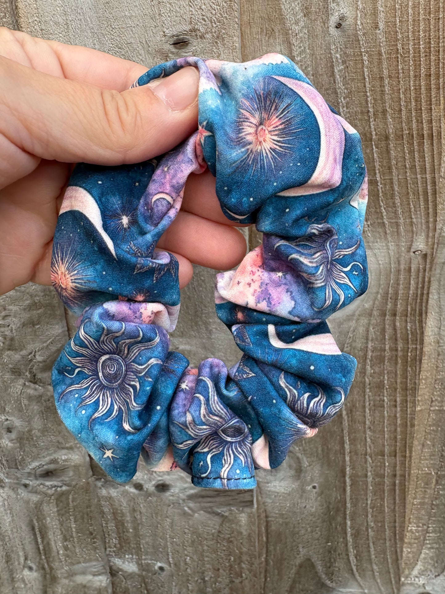 Celestial Moon hair scrunchie