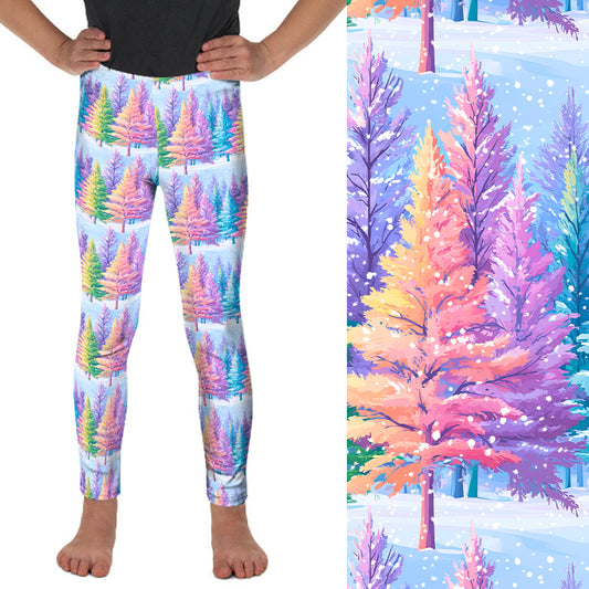 Preorder kids Winter Wonderland full length leggings. Ends 30th September, available early to mid November