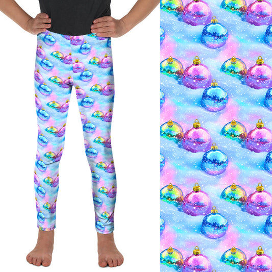 Preorder Kids Baubles full length leggings. Ends 30th September available, available early to mid November