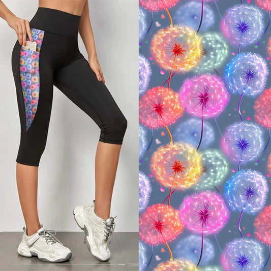 Preorder Colourburst Wishes capri triangle pocket leggings. Ends 28th February available early to mid April