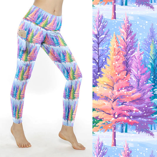 Preorder Winter Wonderland full length thigh pocket leggings. Ends 30th September, available early to mid November