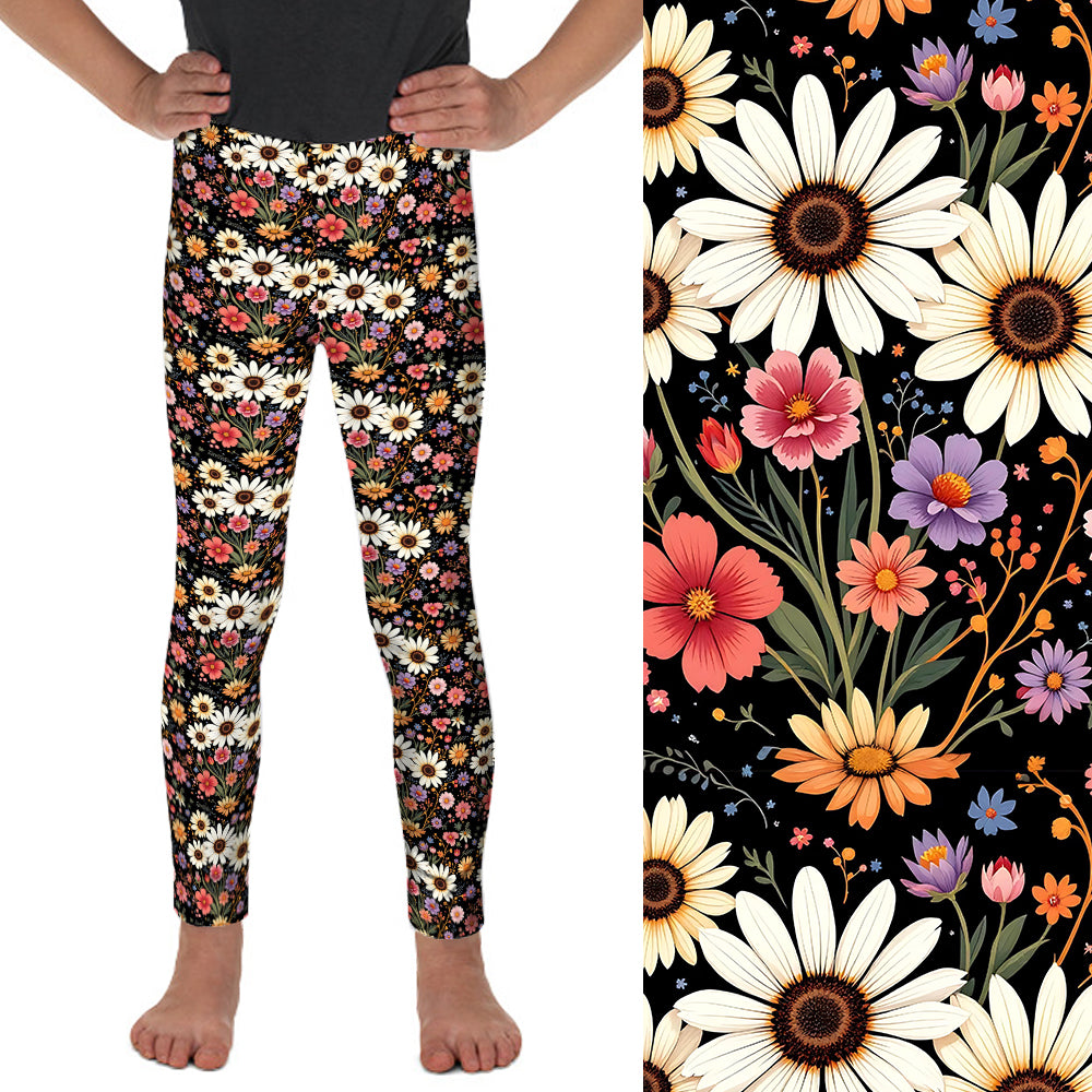Preorder Kids Wildflower Whimsy full length leggings. Ends 28th February available early to mid April