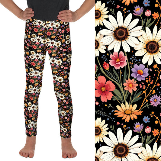Preorder Kids Wildflower Whimsy full length leggings. Ends 28th February available early to mid April