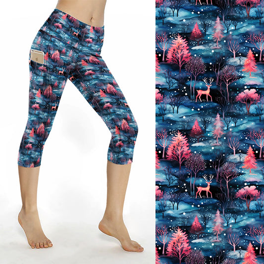 Preorder Stag capri thigh pocket leggings, ends 30th September available, available early to mid November