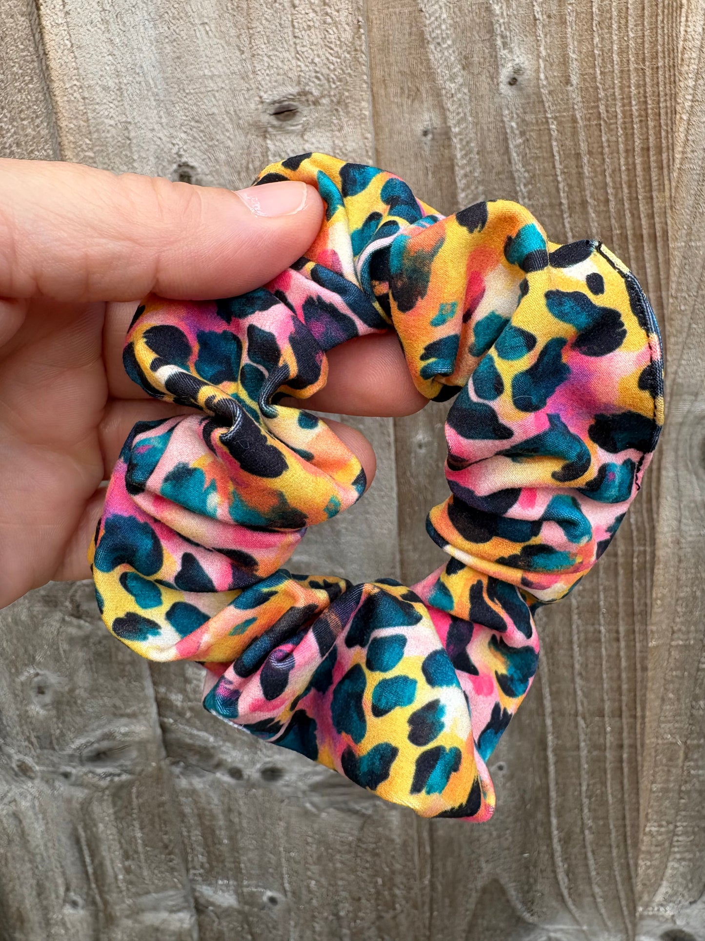 Sunset Safari hair scrunchie