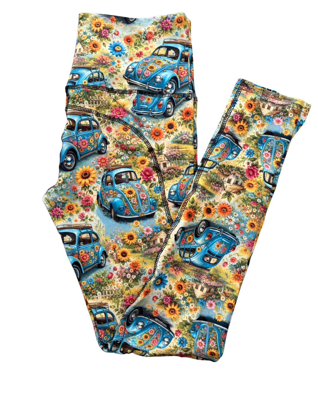 Bloom Bug full length thigh pocket leggings