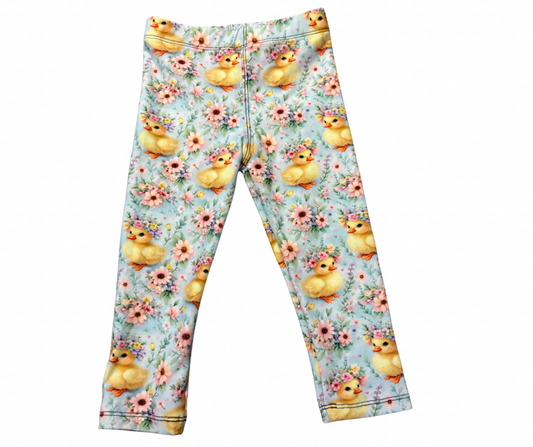 Kids Fluffy Ducks full length leggings