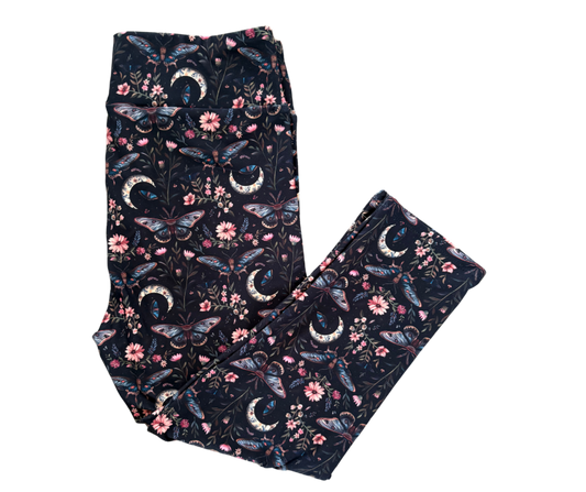 Night Garden Capri leggings