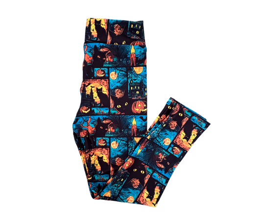 Kids Halloween full length leggings
