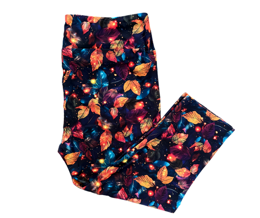 Autumn Leaves Capri leggings