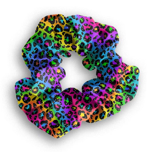 Preorder Rainbow Roar Hair Scrunchie. Ends 31st October, available early to mid December