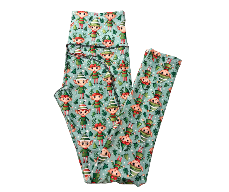 Elf Buddie full length thigh pocket leggings