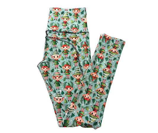 Elf Buddie full length thigh pocket leggings
