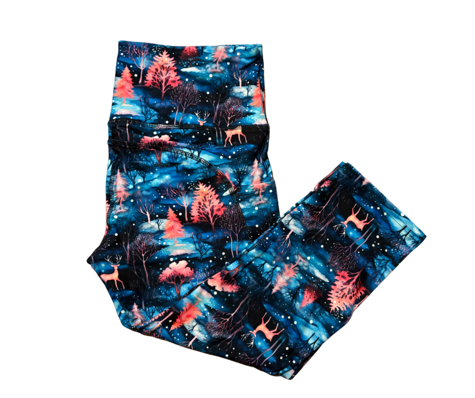 Stag thigh pocket Capri leggings