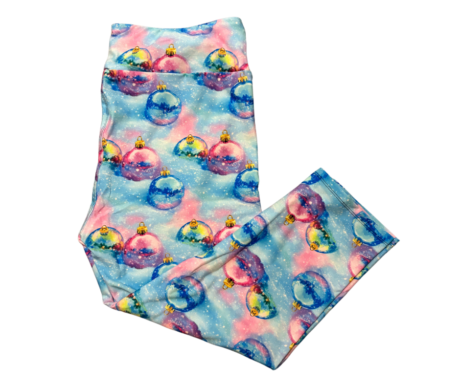 Christmas Bauble Capri leggings