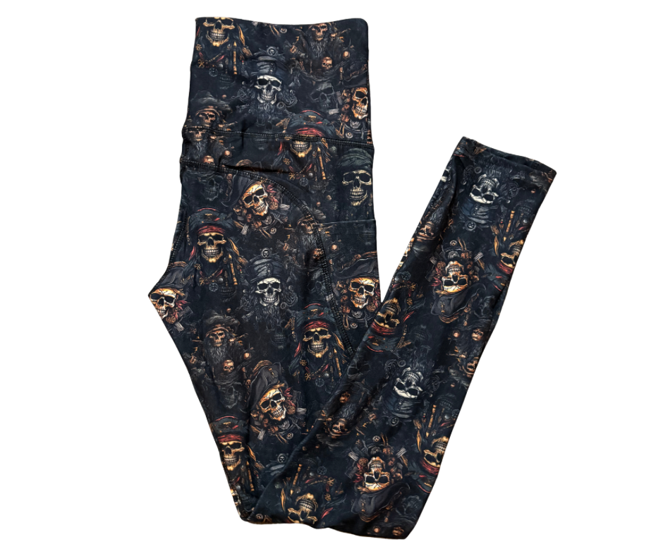 Shiver Me Timbers full length thigh pocket leggings