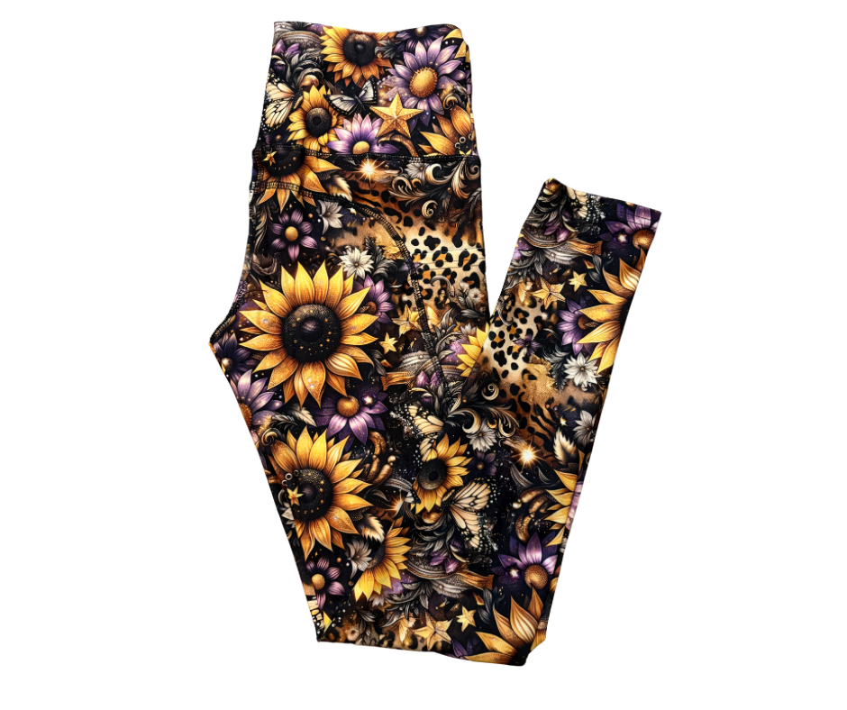 Bloom & Roam full length thigh pocket leggings