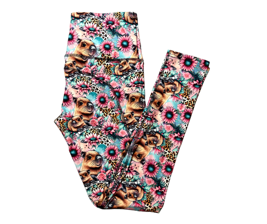 Don’t Worry Be Cappy full length thigh pocket leggings