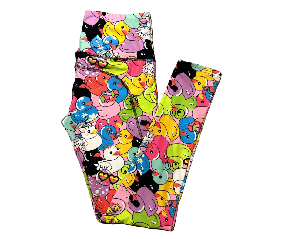 Duck Party full length thigh pocket leggings