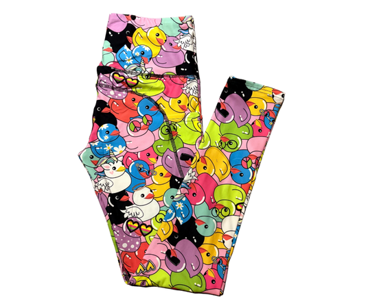 Duck Party full length thigh pocket leggings