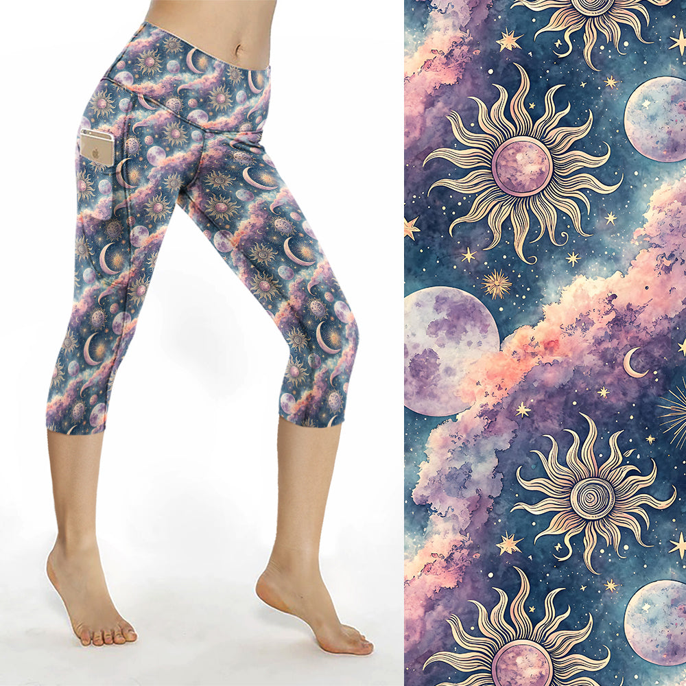 Preorder Celestial Dreams thigh pocket Capri leggings. Ends 28th February, available early to mid April