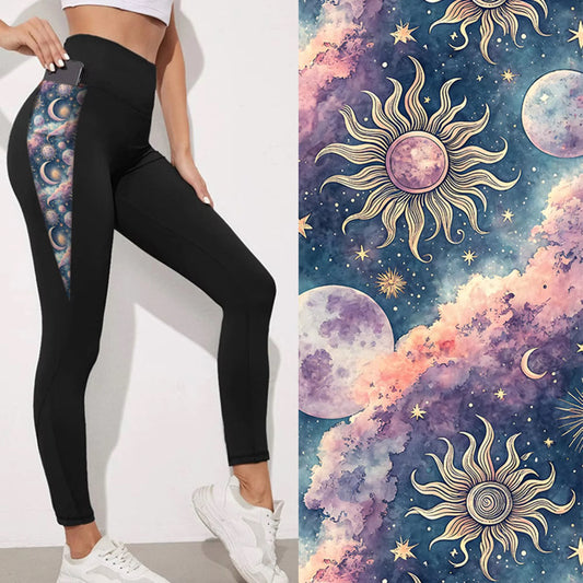 Preorder Celestial Dreams full length triangle pocket Leggings. Ends 28th February, available early to mid April