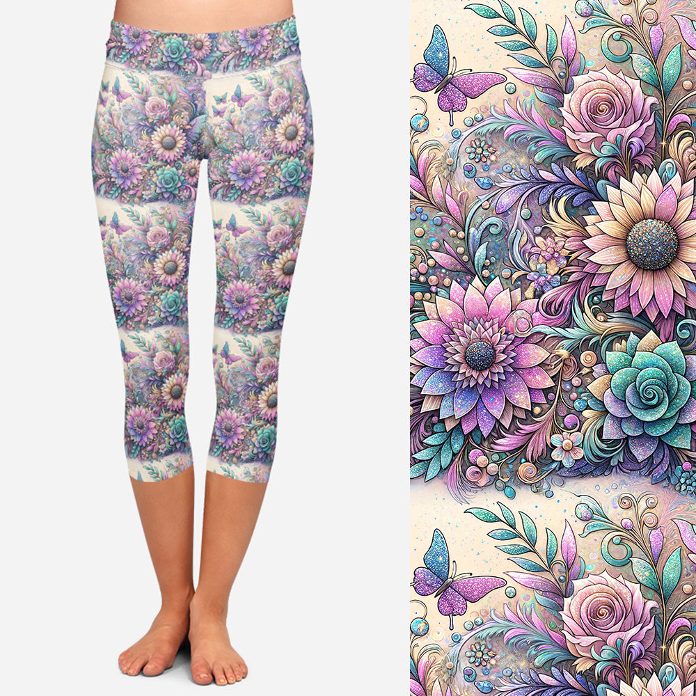 Preorder Glitter Garden Capri leggings. Ends 28th February, available early to mid April