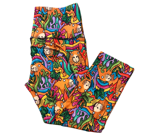 Leggybara thigh pocket Capri leggings