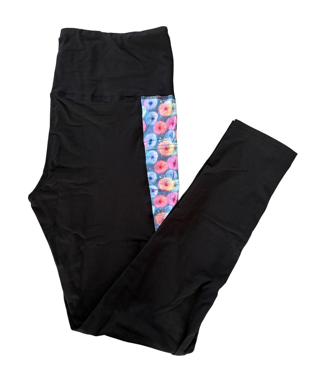 Colourburst Wishes full length triangle pocket leggings
