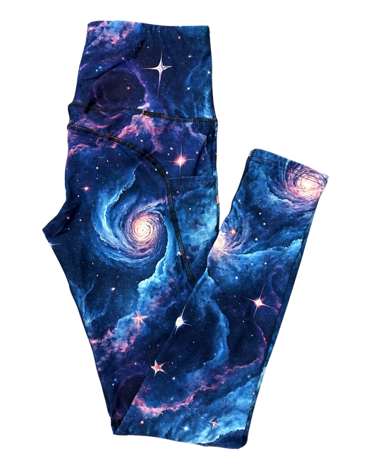Cosmic Dreams full length thigh pocket leggings