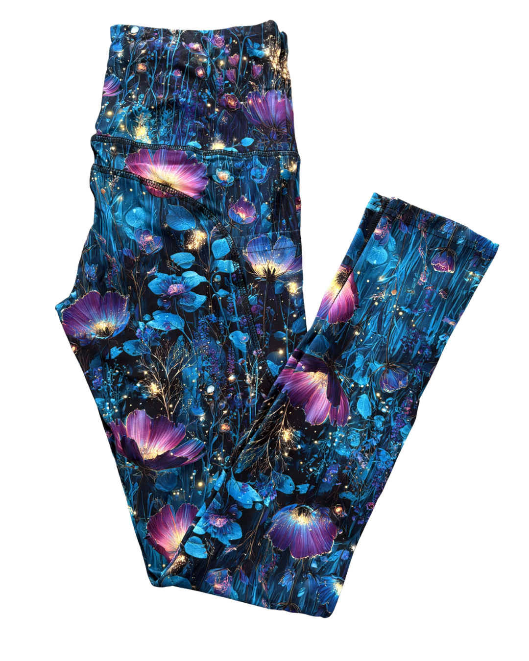 Twilight Petals full length thigh pocket leggings