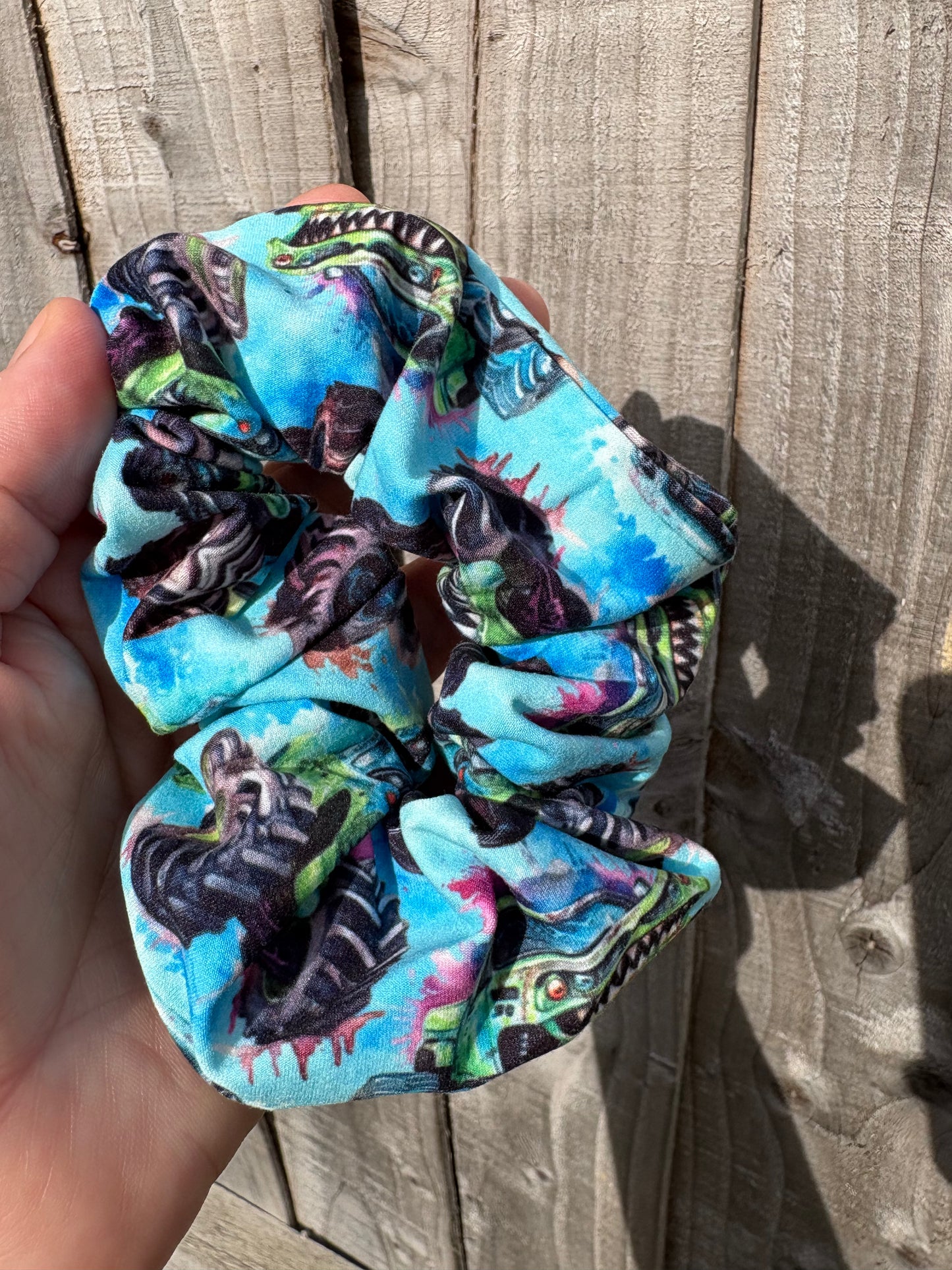 Wild Wheels hair scrunchie